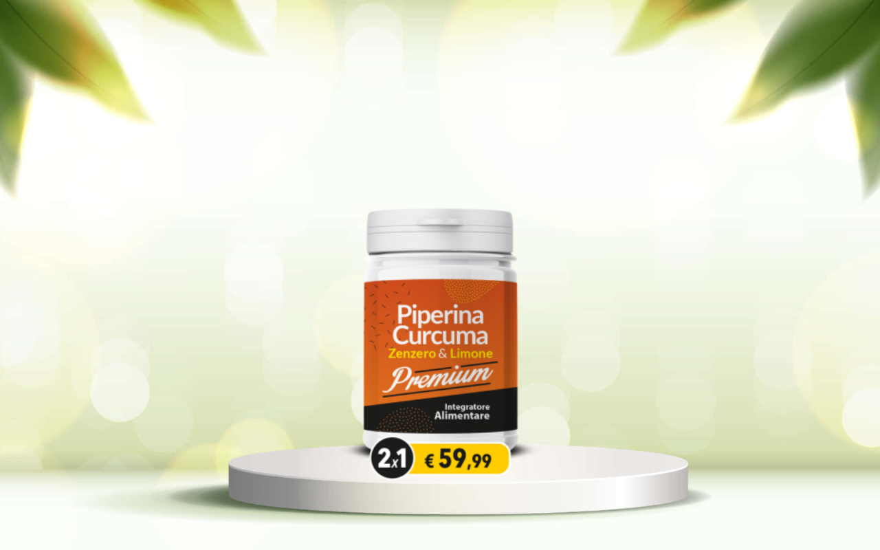 Piperina e curcuma premium: prova il detox naturale per intestino e metabolismo attivi